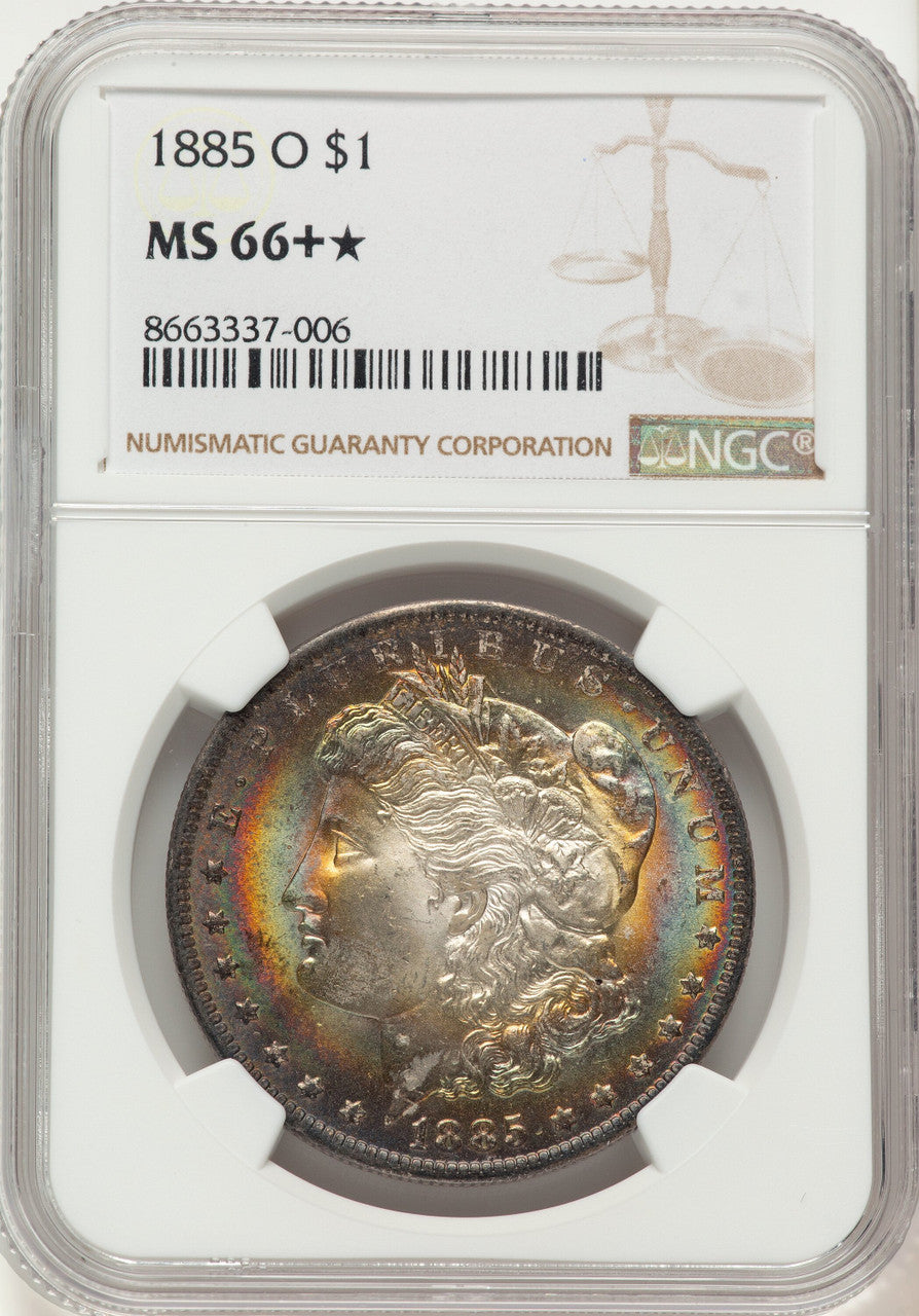 1885-O Morgan Dollar NGC MS66+