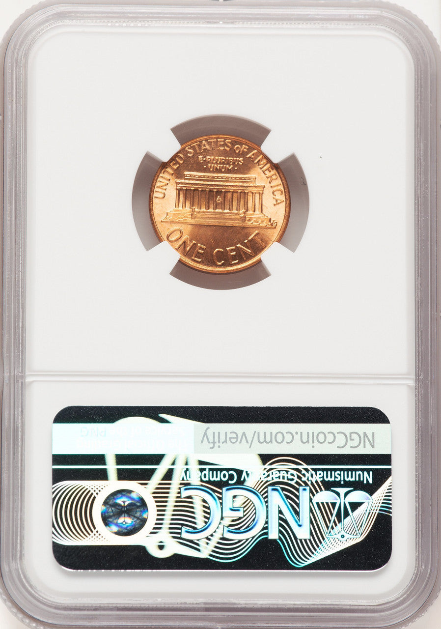 1975 1C RD Lincoln Cent NGC MS68