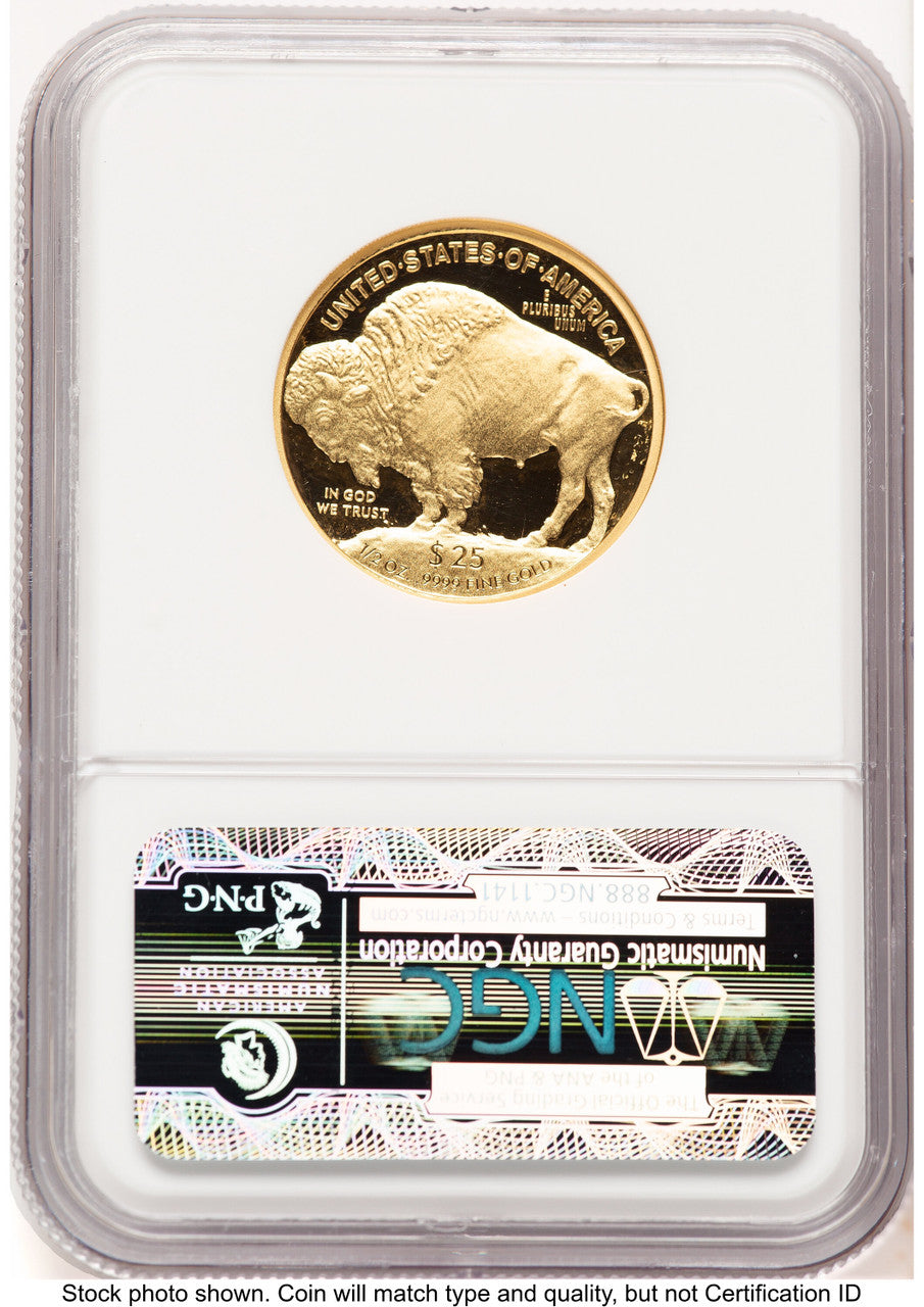 2008-W Proof Gold Buffalo 1/2 oz First Year of Issue NGC PF70 (781897028)