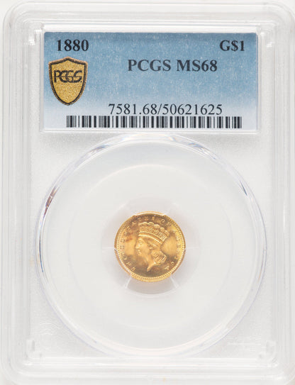 1880 Gold Dollar PCGS MS68