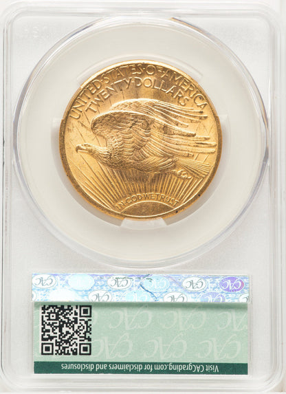 1927 $20 CAC Saint-Gaudens Double Eagle CACG MS64