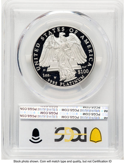 2008-W Proof Platinum Eagle 1 oz Blue Gradient PCGS PR70 (782461070)