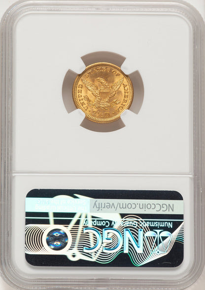 1907 $2.50 Liberty Quarter Eagle NGC MS66+