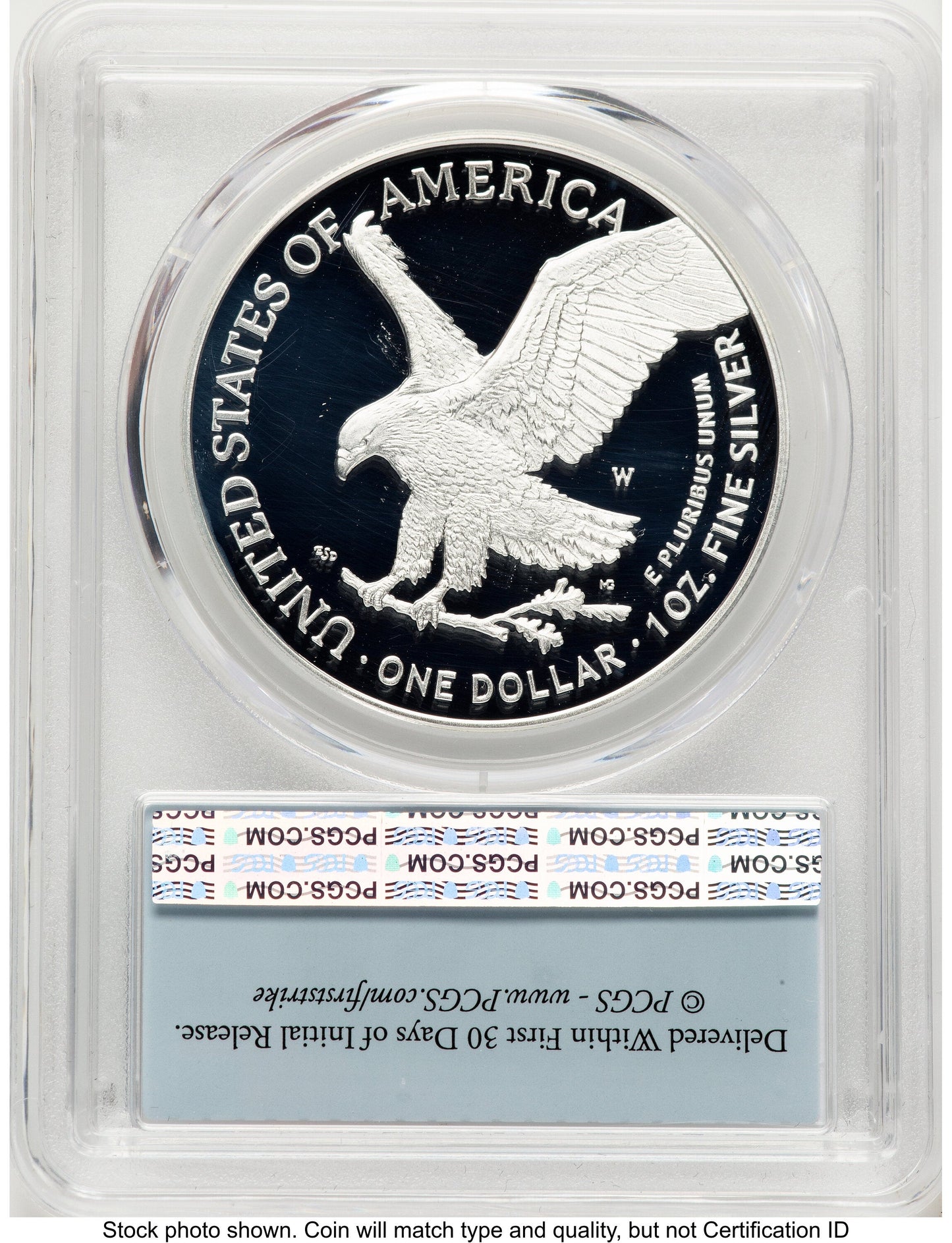2025-W Proof Silver Eagle Privy Laser Engraved 1 oz FS Flag PCGS PR70