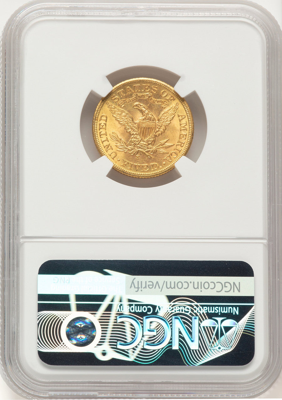 1901-S $5 Liberty Half Eagle NGC MS65