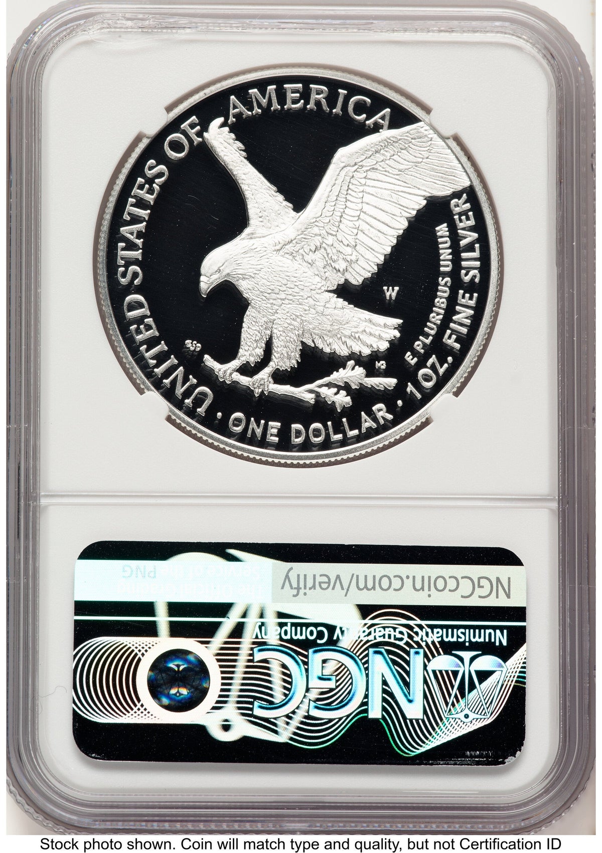 2025-W Proof Silver Eagle Privy U.S. Army 250th Anniversary 1 oz AR Kenneth Bressett Red Book NGC PF70