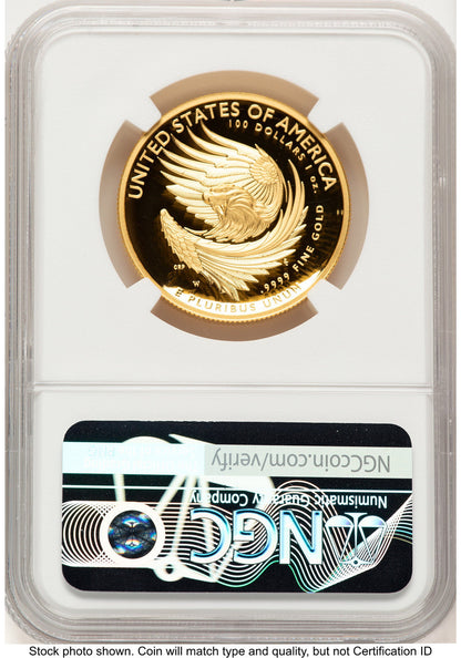 2025-W G$100 American Liberty High Relief FDI Ron Harrigal NGC PF70