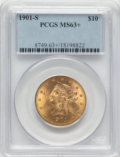 1901-S $10 Liberty Eagle PCGS MS63+