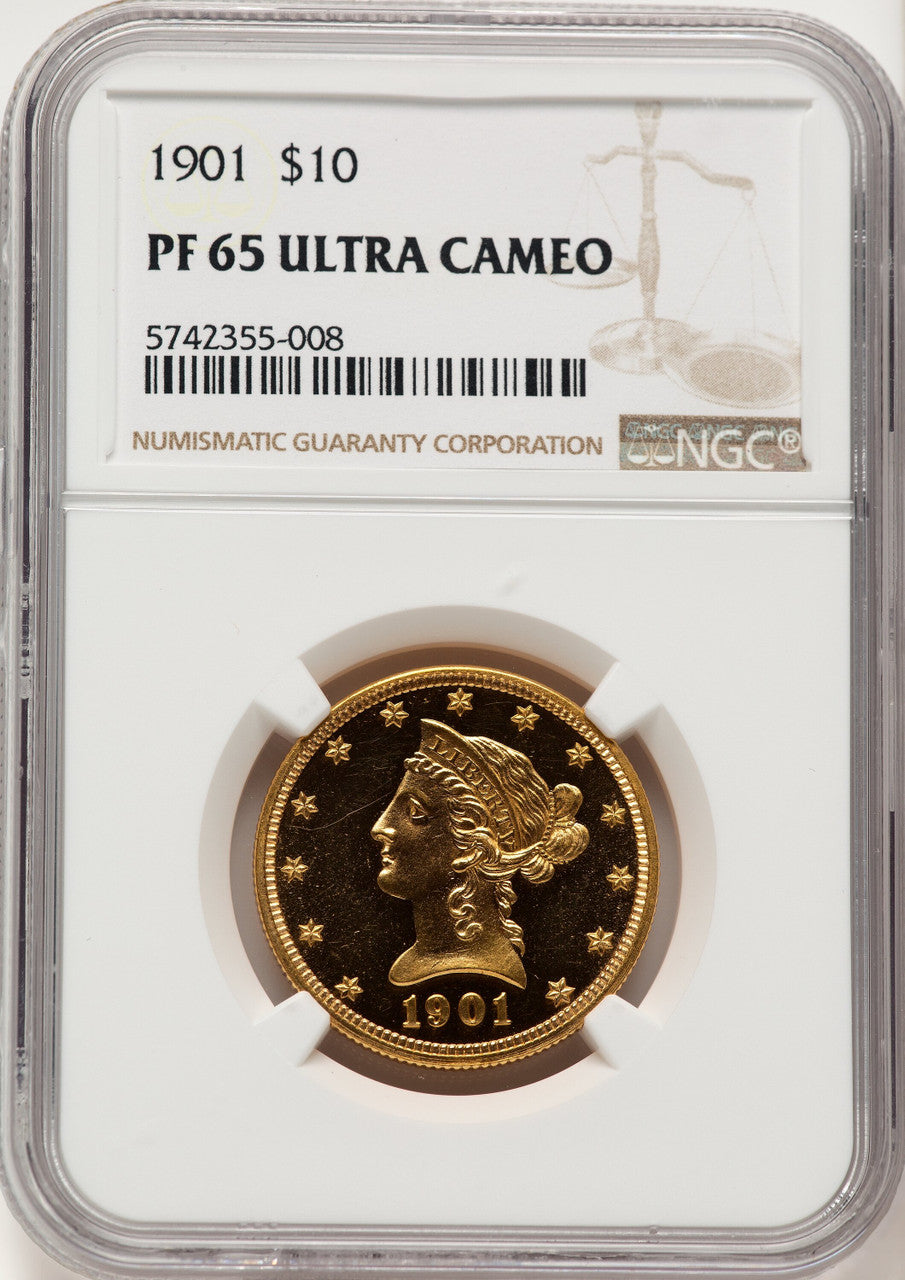 1901 $10 Proof Liberty Eagle NGC PR65