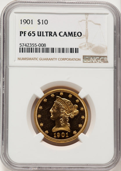1901 $10 Proof Liberty Eagle NGC PR65