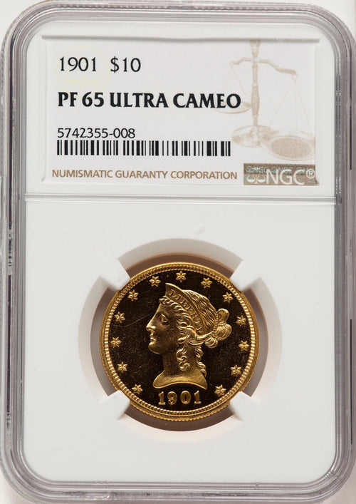 1901 $10 Proof Liberty Eagle NGC PR65