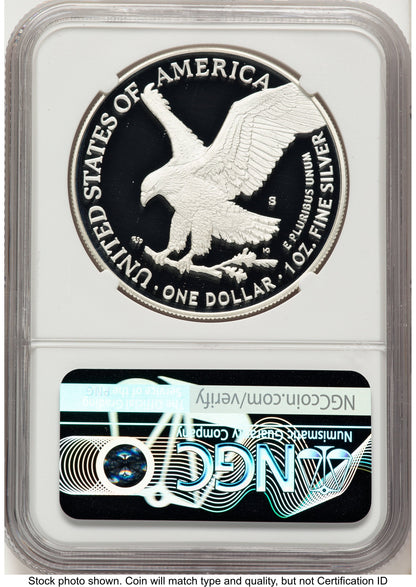 2025-S Proof Silver Eagle 1 oz AR Mike Castle NGC PF70