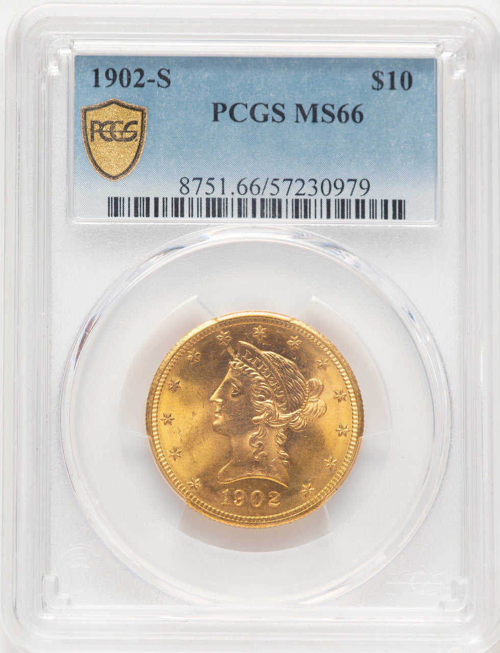 1902-S $10 Liberty Eagle PCGS MS66