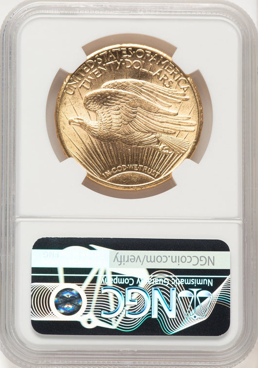 1908-S $20 Saint-Gaudens Double Eagle NGC MS62