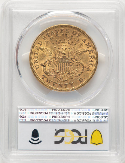 1873 $20 CLOSED 3 Liberty Double Eagle PCGS AU58 (782878006)