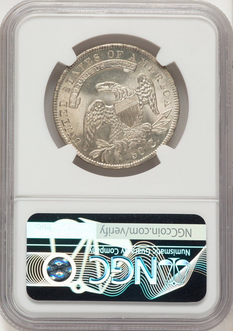 1834 50C Large Date Large Letter Bust Half Dollar NGC MS65