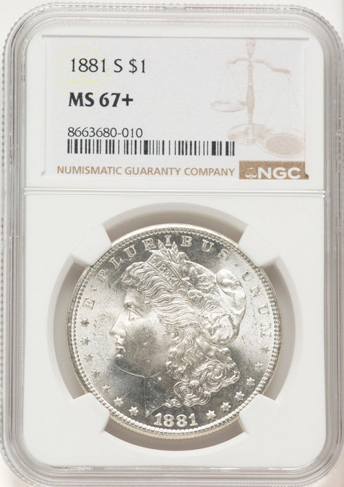 1881-S Morgan Dollar NGC MS67+
