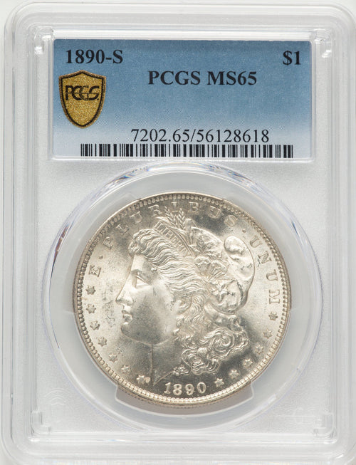 1890-S Morgan Dollar PCGS MS65