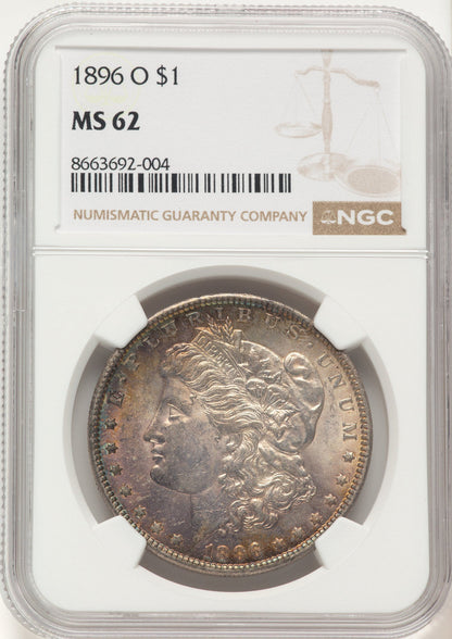 1896-O Morgan Dollar NGC MS62