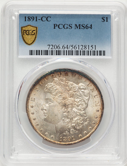 1891-CC Morgan Dollar PCGS MS64