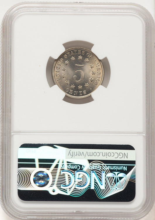 1883 5C Shield Shield Nickel NGC MS67
