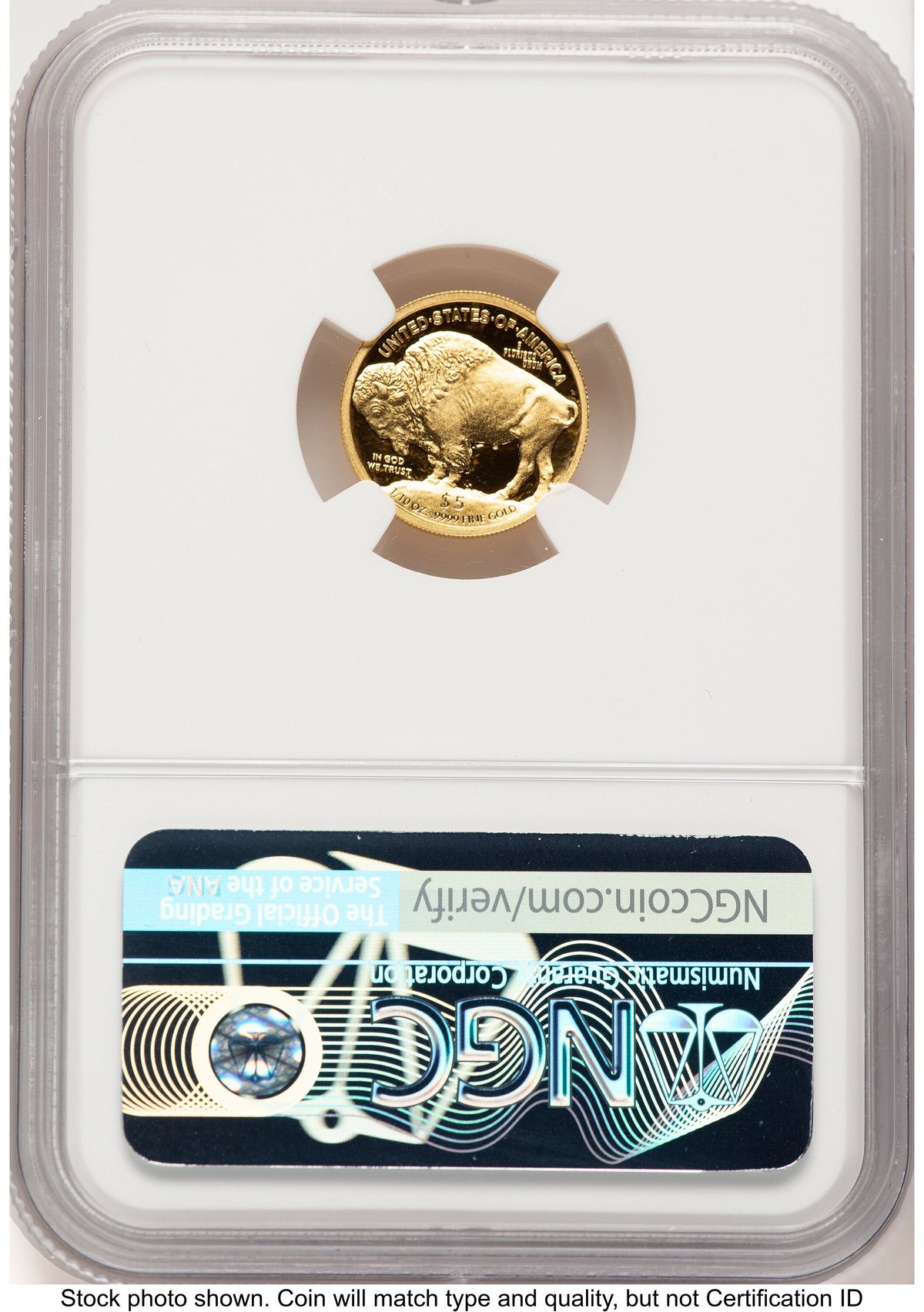 2008-W Proof Gold Buffalo 1/10 oz Mike Castle NGC PF70