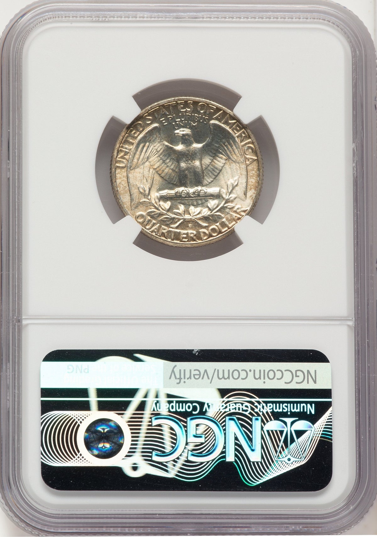1950-D/S 25C FS-601 Washington Quarter NGC MS66