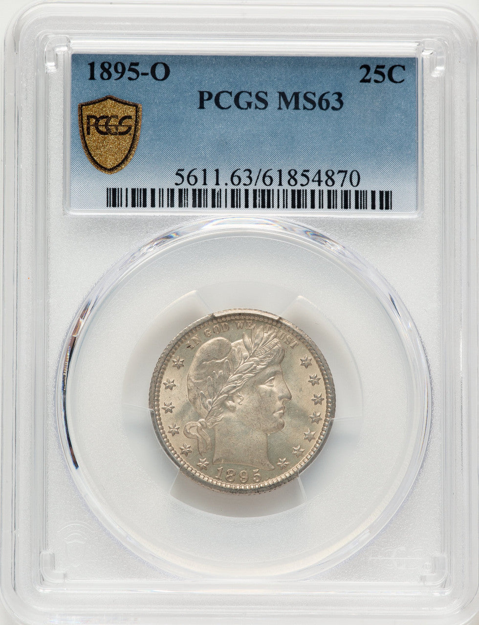 1895-O 25C Barber Quarter PCGS MS63