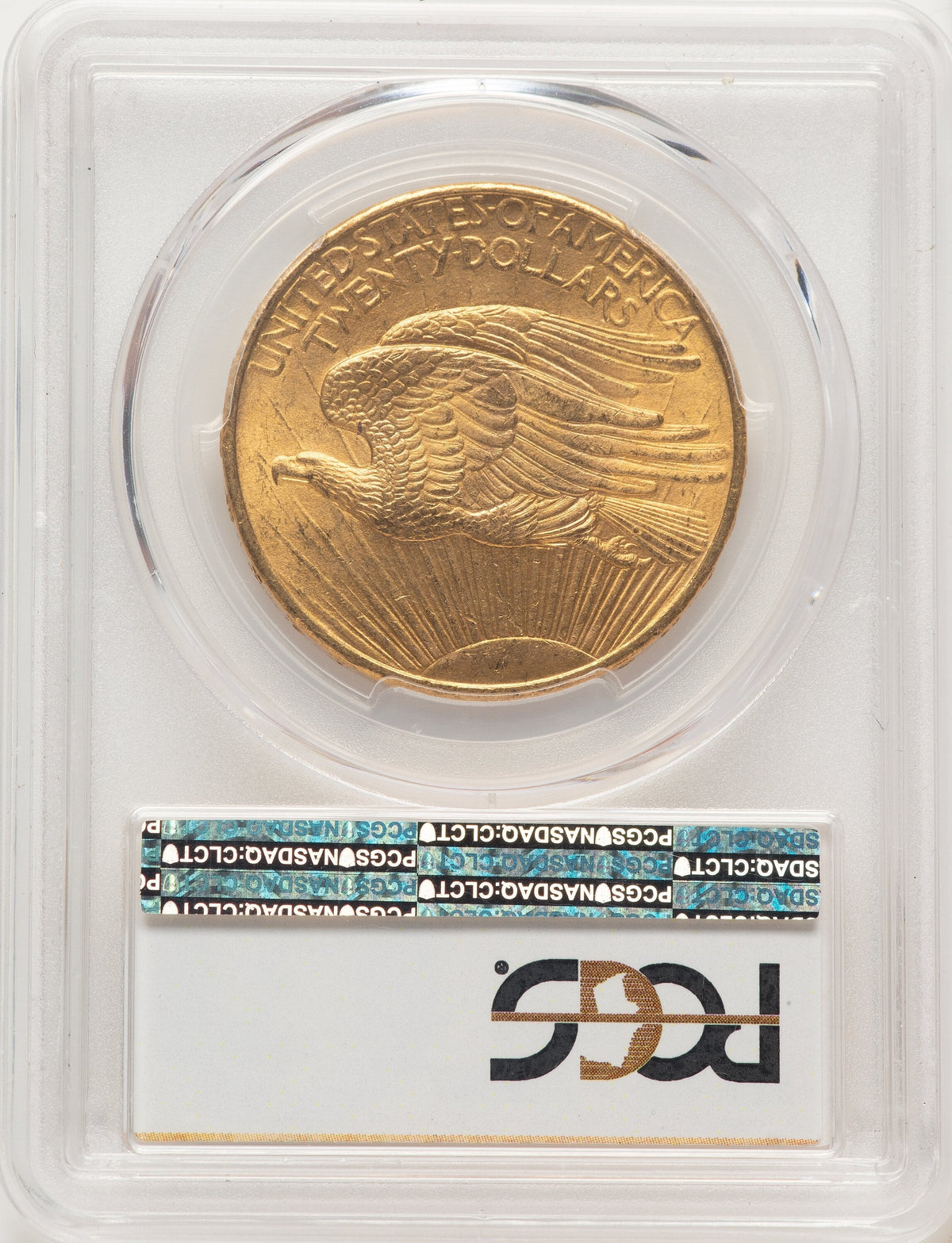1908 $20 NO MOTTO Saint-Gaudens Double Eagle PCGS MS65
