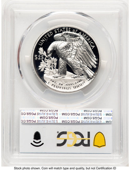2021-W Palladium Eagle 1 oz Blue Gradient PCGS PR70 (783110002)