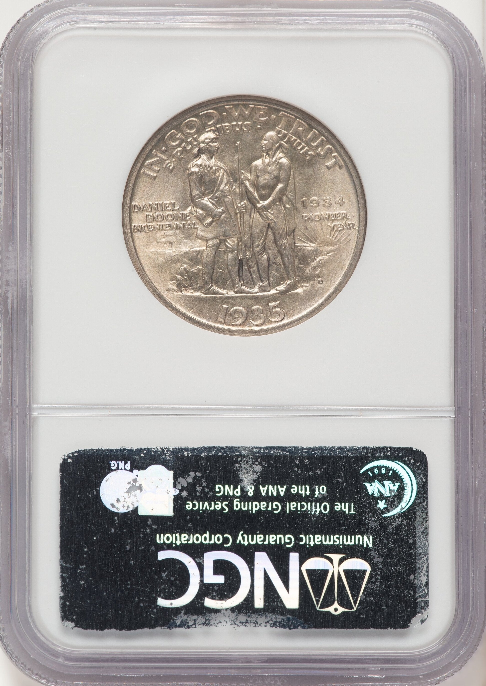 1935/34-D 50C Boone Commemorative Silver NGC MS67