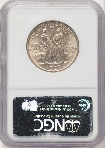 1935/34-D 50C Boone Commemorative Silver NGC MS67
