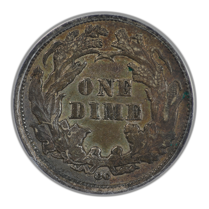 1877-CC Liberty Seated Dime 10C ANACS VF35