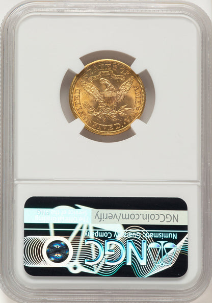 1901-S $5 Liberty Half Eagle NGC MS65