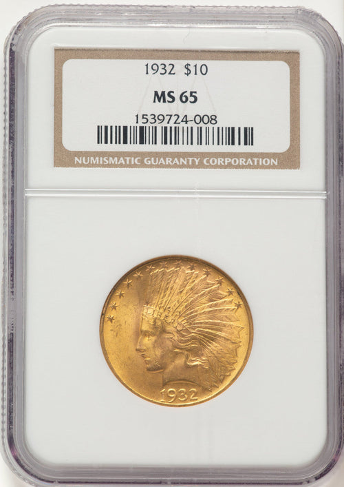 1932 $10 Indian Eagle NGC MS65