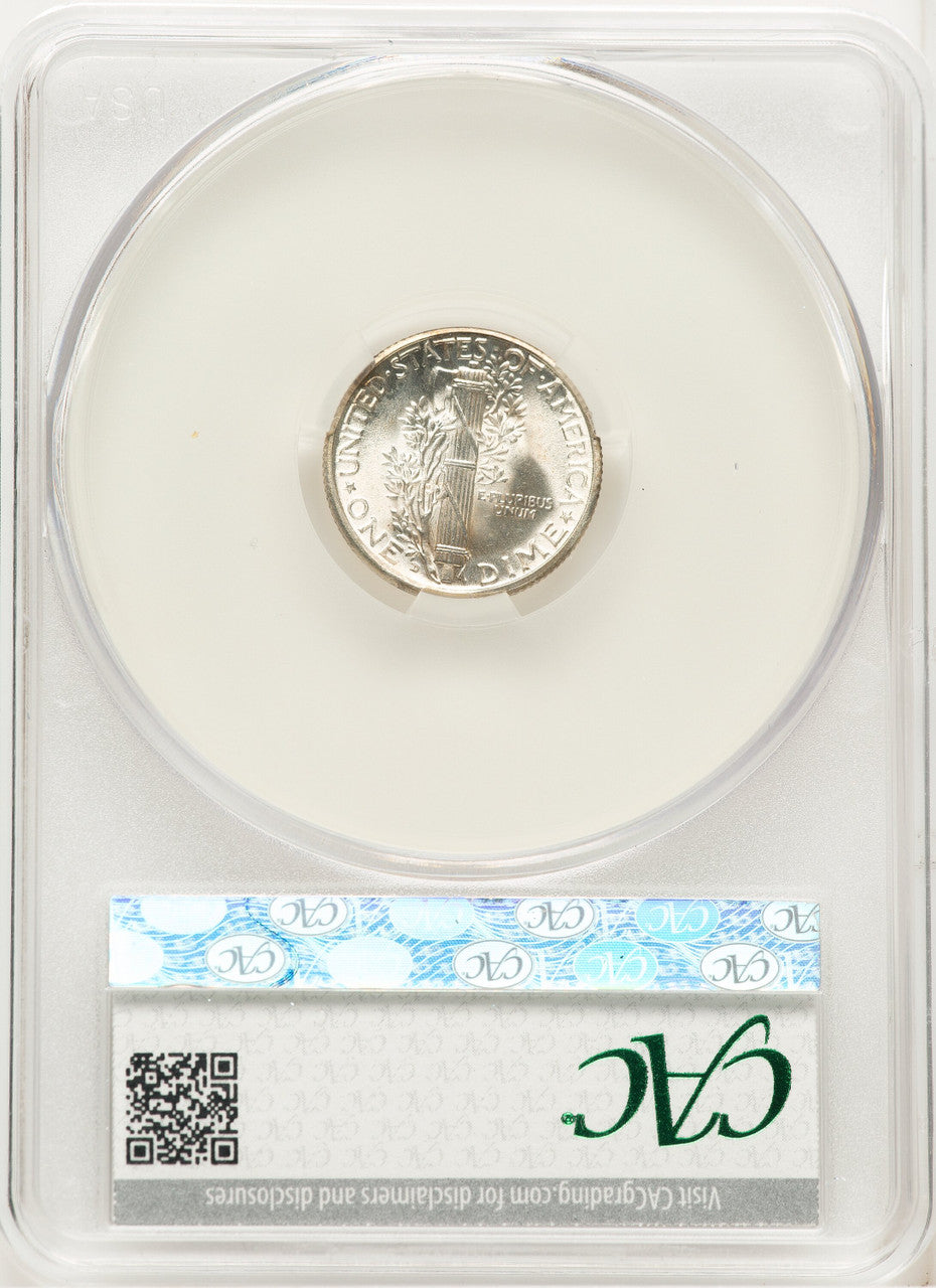1931-D 10C FB Mercury Dime CACG MS66