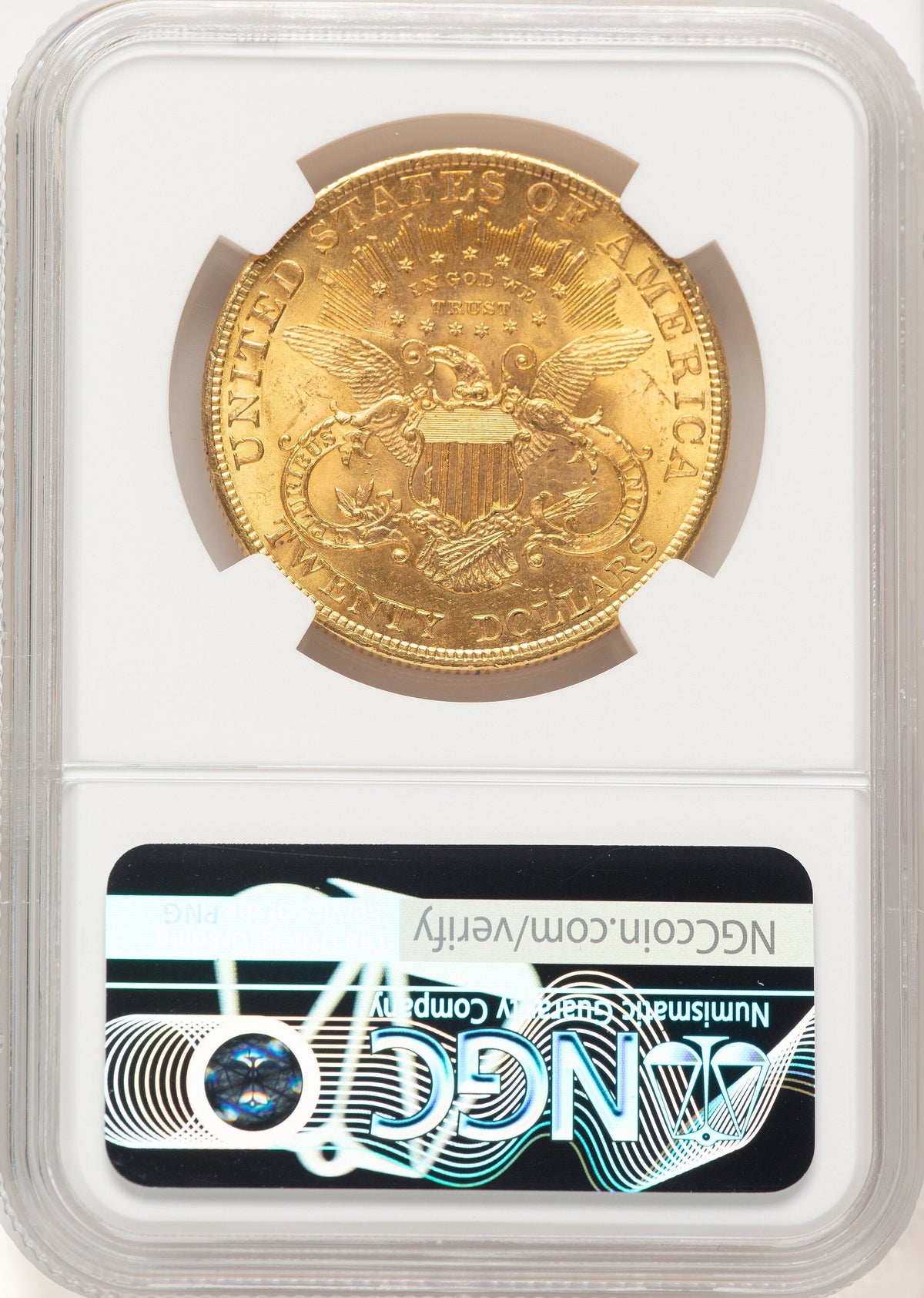 1904 $20 Liberty Brown Label Liberty Double Eagle NGC MS65+
