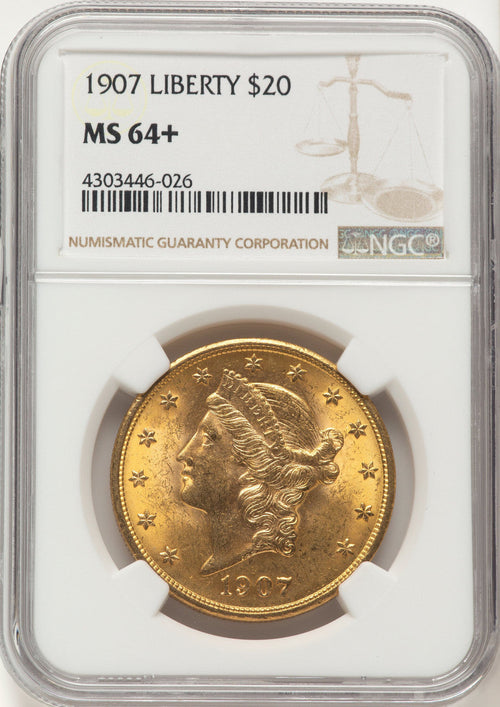1907 $20 Liberty Liberty Double Eagle NGC MS64+