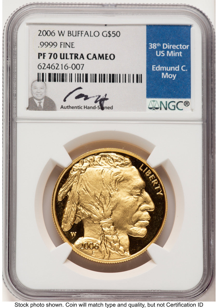 2006-W Proof Gold Buffalo 1 oz NGC PF70 Ed Moy (783744005)