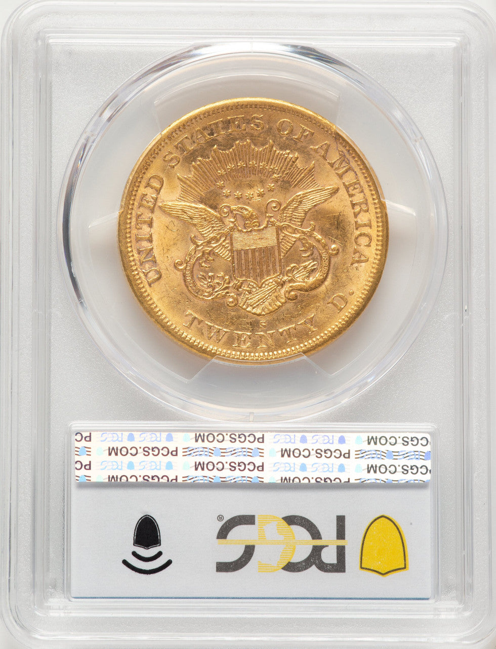 1864-S $20 Liberty Double Eagle PCGS MS61