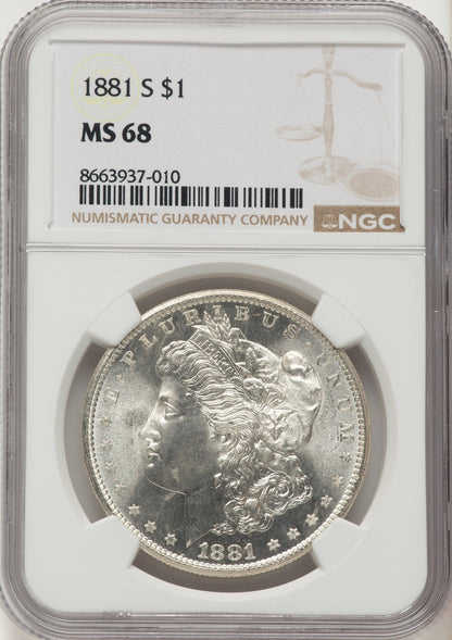 1881-S Morgan Dollar NGC MS68