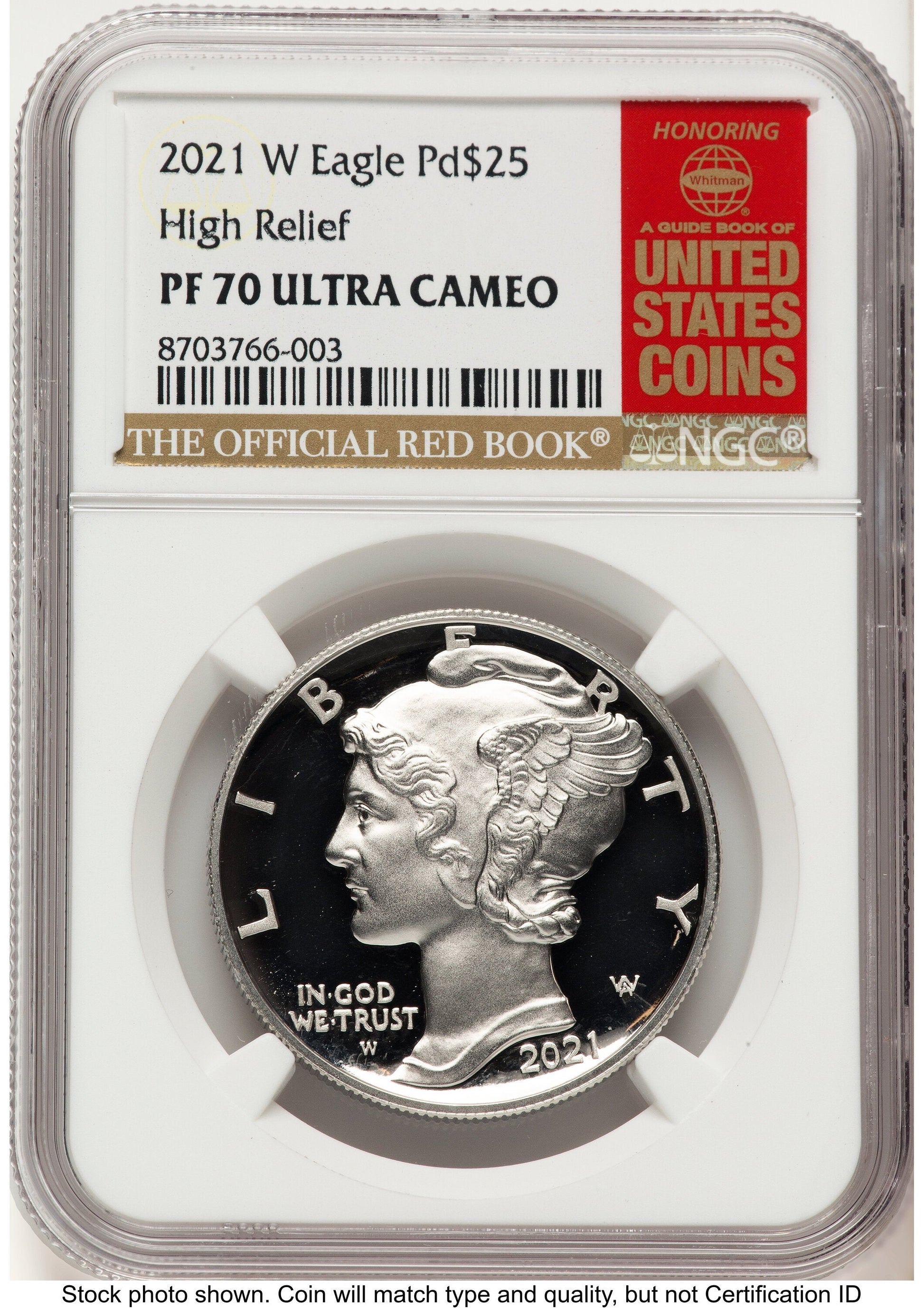 2021-W Palladium Eagle 1 oz Red Book NGC PF70