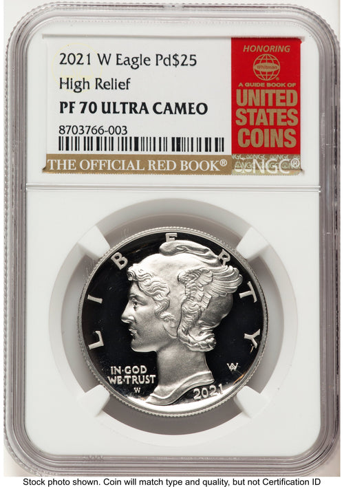 2021-W Palladium Eagle 1 oz Red Book NGC PF70