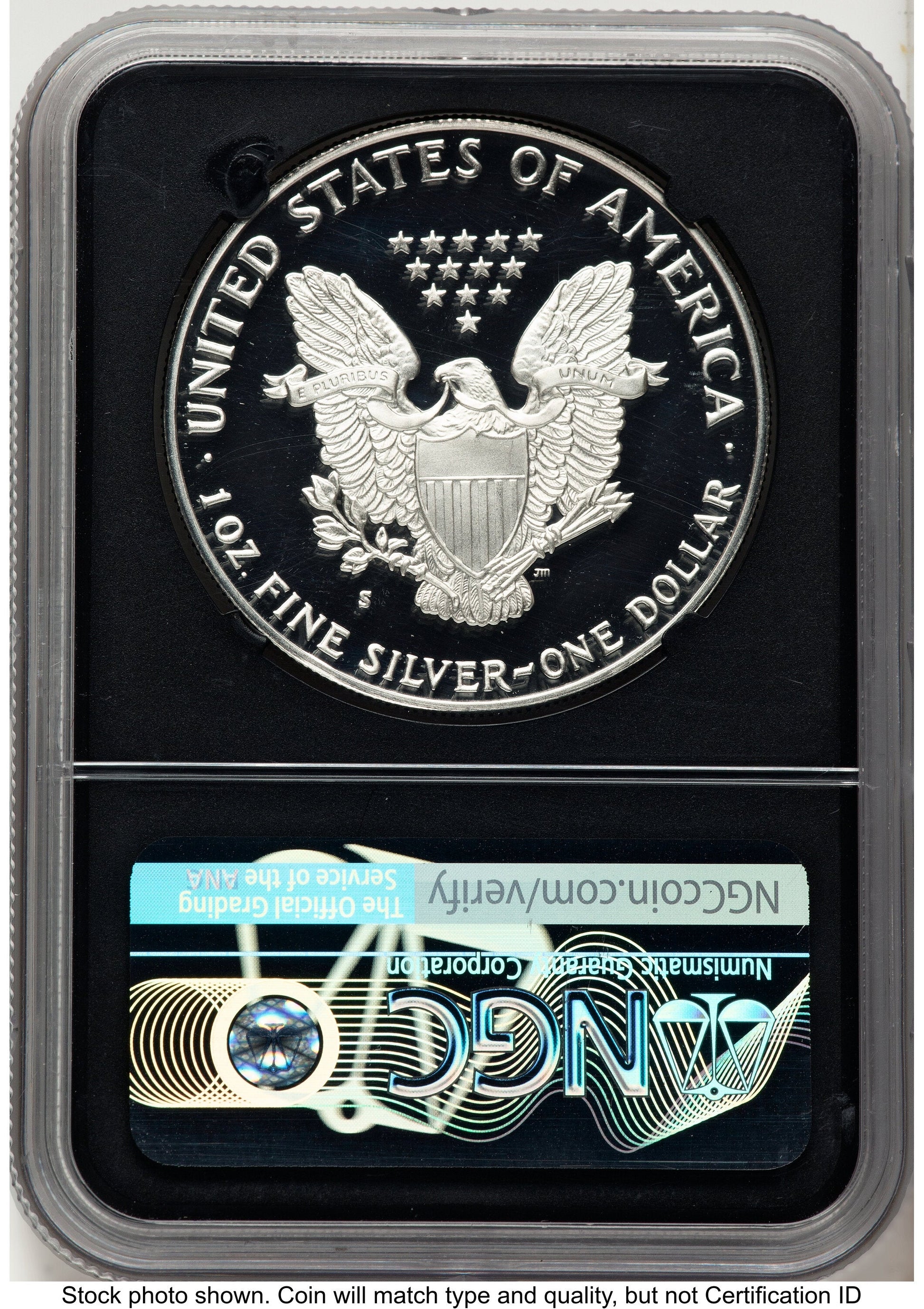 1986-S Proof Silver Eagle 1 oz John NGC PF70 Mercanti