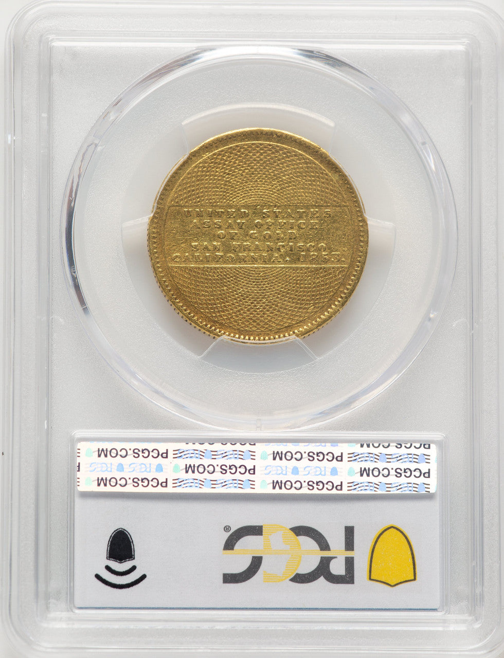 1853 $10 Assay Office 900 Thous. Territorial Gold PCGS XF40
