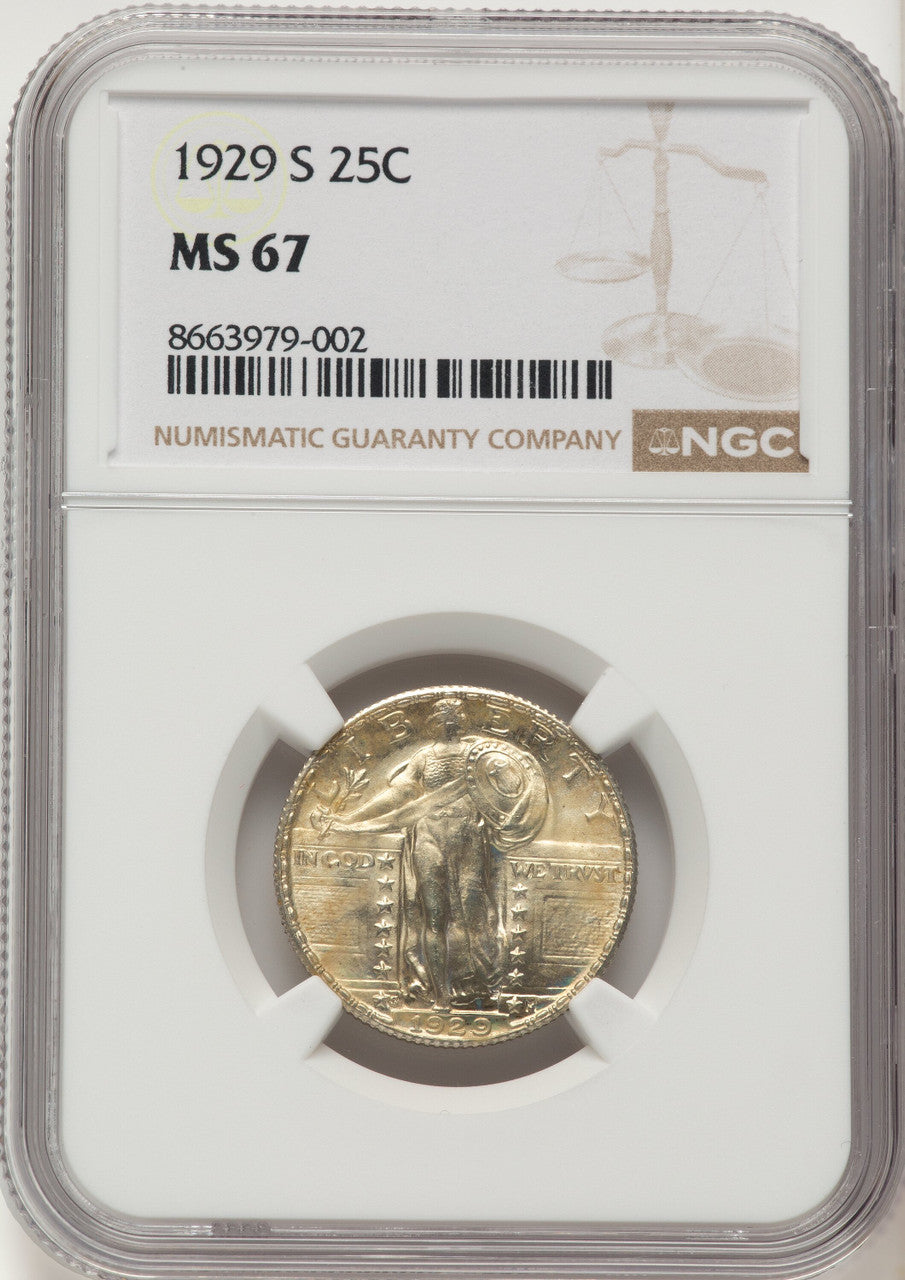 1929-S 25C Standing Liberty Quarter NGC MS67