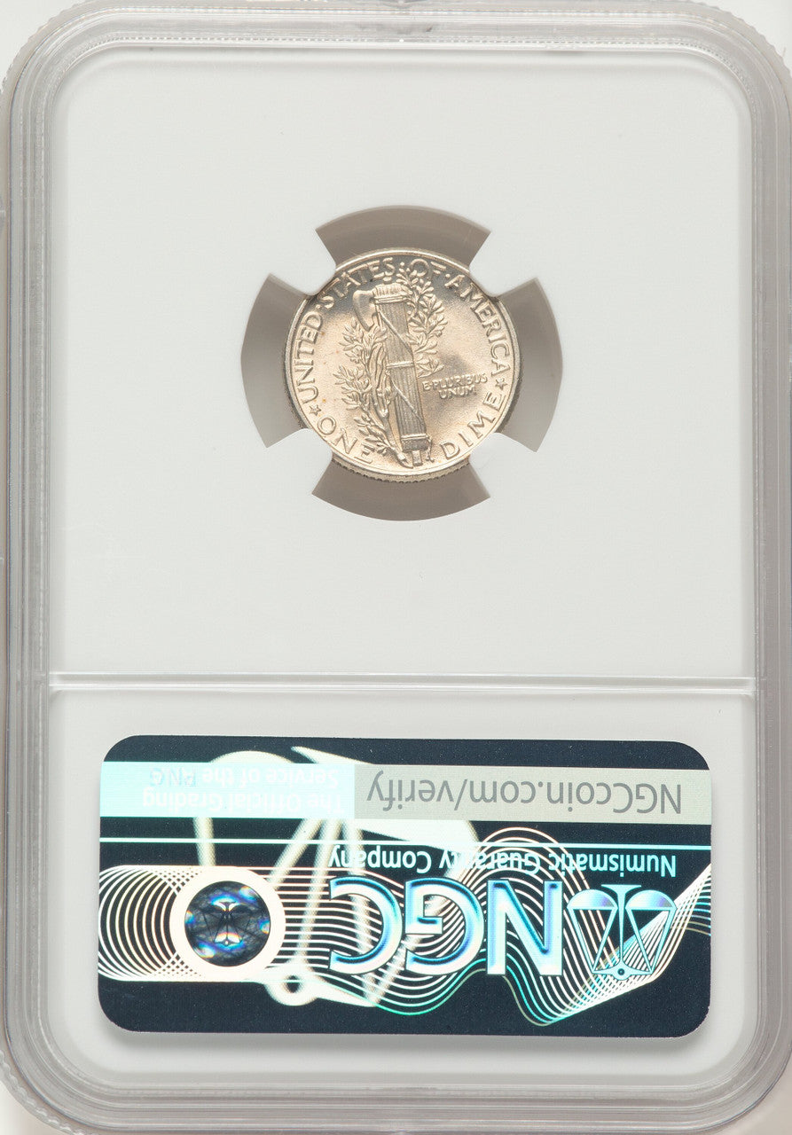 1925 10C FB Mercury Dime NGC MS66