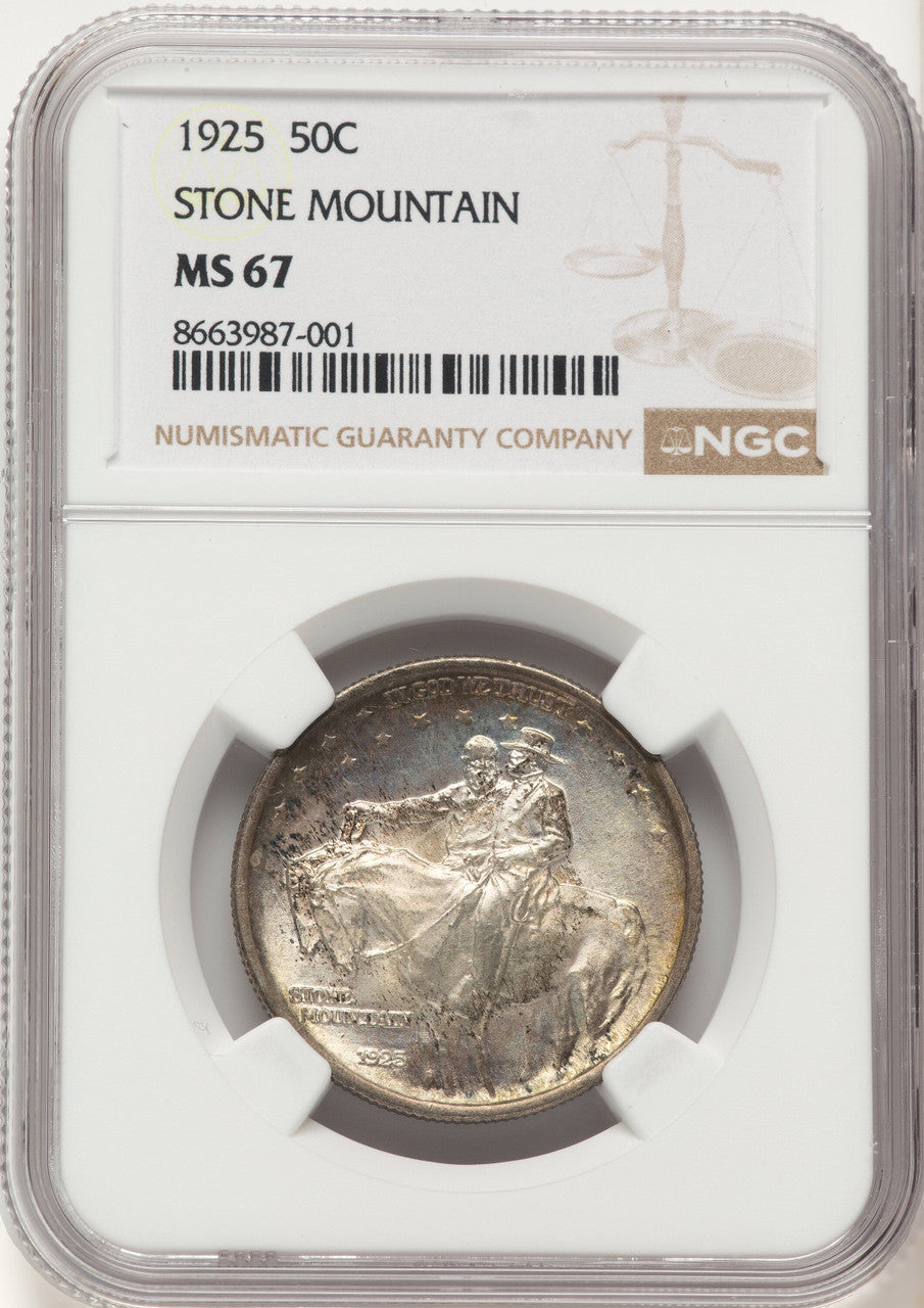 1925 50C Stone Mountain Commemorative Silver NGC MS67
