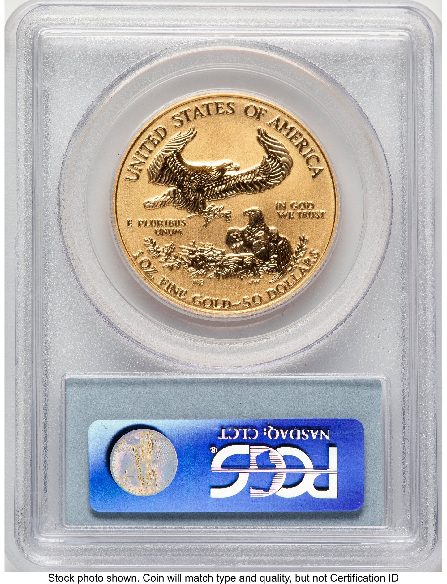 2006-W Reverse Proof Gold Eagle 1 oz Blue Label PCGS PR70