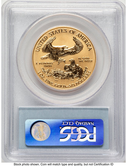 2006-W Reverse Proof Gold Eagle 1 oz Blue Label PCGS PR70